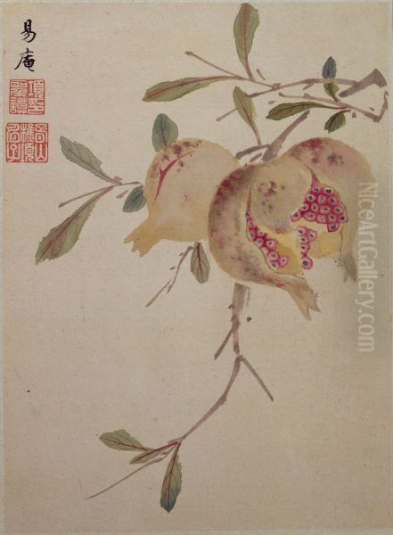 <<xiang sheng mo shan shui hua guo ce>> Oil Painting by Xiang Shengmo