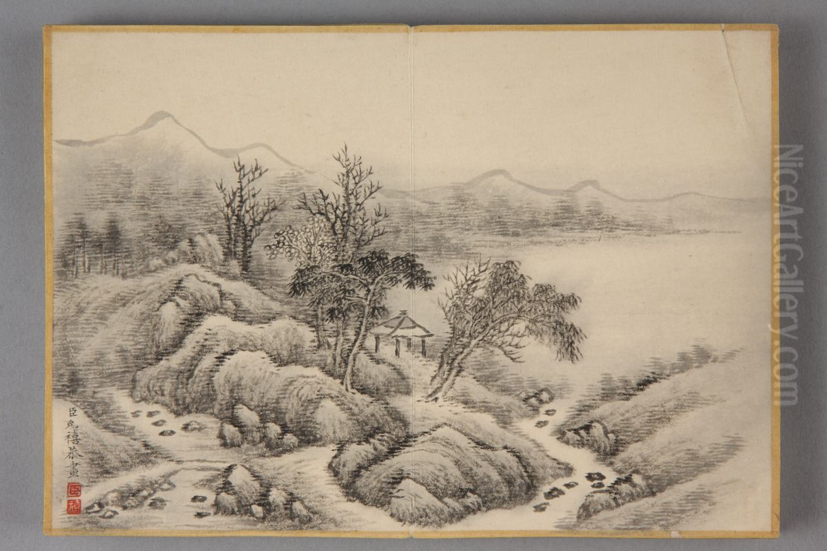 <<yun xi shan shui ce>> Oil Painting by Yunxi