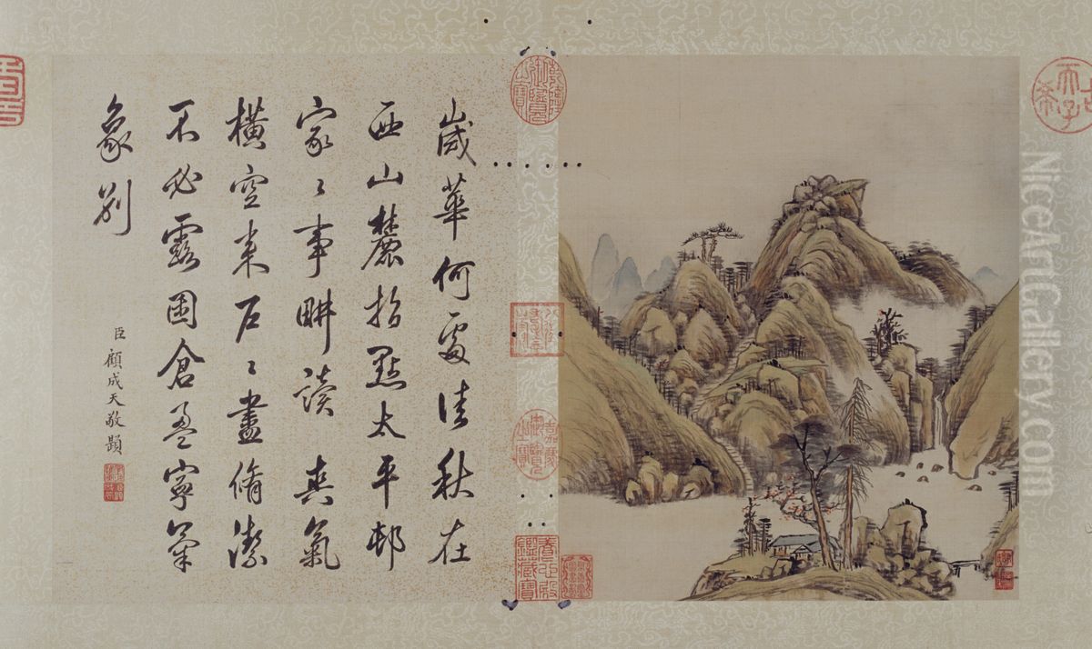 <<yun xi shan shui tu ce>> Oil Painting by Yunxi <<yun xi shan shui tu ce>> Oil Painting by Yunxi