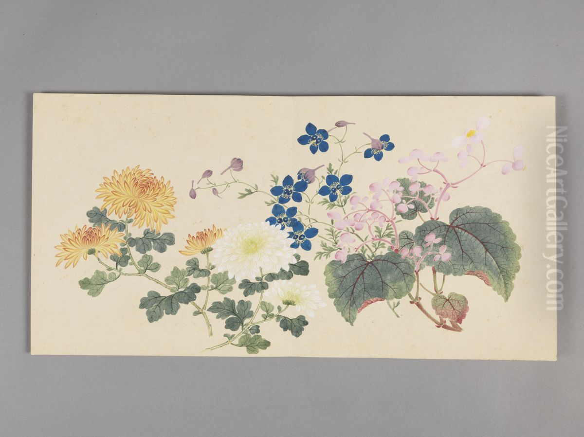 <<dong gao si ji hua hui ce>> Oil Painting by Dong Gao