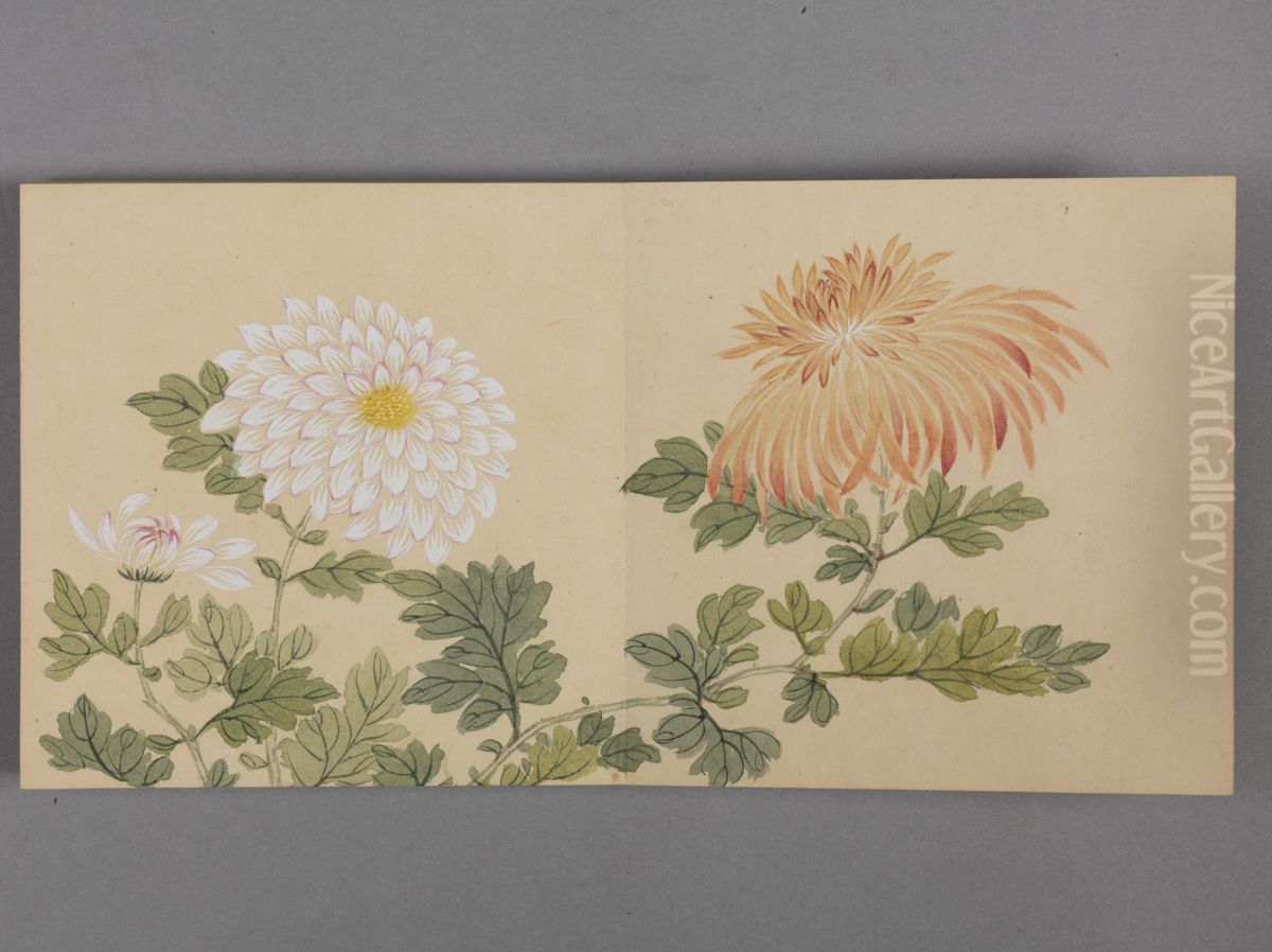 <<dong gao jin ying ning lu tu xiao ce>> Oil Painting by Dong Gao