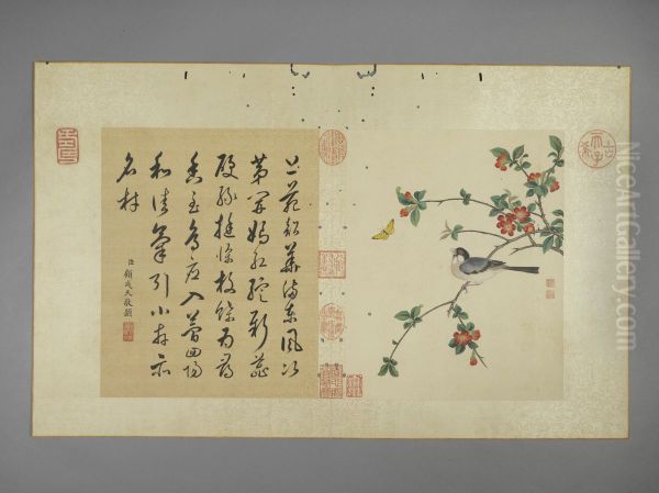 <<jiang ting xi hua hui tu ce>> Oil Painting by Jiang Tingxi