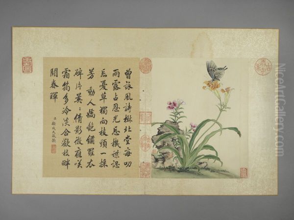 <<jiang ting xi hua hui tu ce>> Oil Painting by Jiang Tingxi