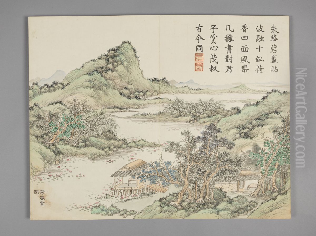 <<dong gao mo zhuang lan sheng tu ce>> Oil Painting by Dong Gao