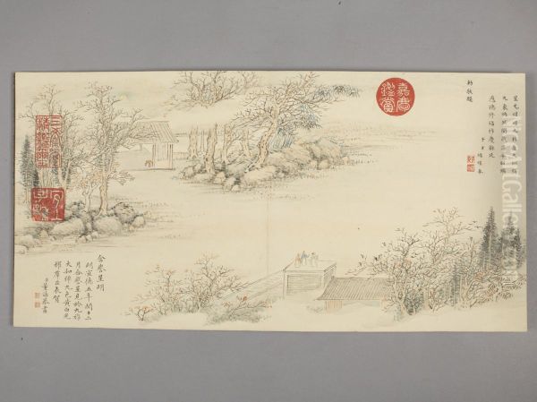 <<dong gao hua gui yu ji dian tu ce>> Oil Painting by Dong Gao