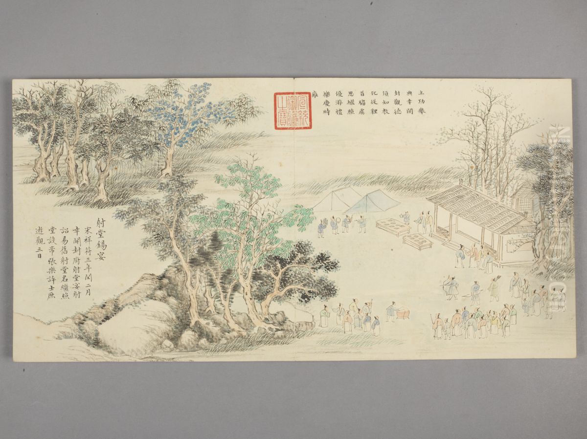 <<dong gao hua gui yu ji dian tu ce>> Oil Painting by Dong Gao <<dong gao hua gui yu ji dian tu ce>> Oil Painting by Dong Gao