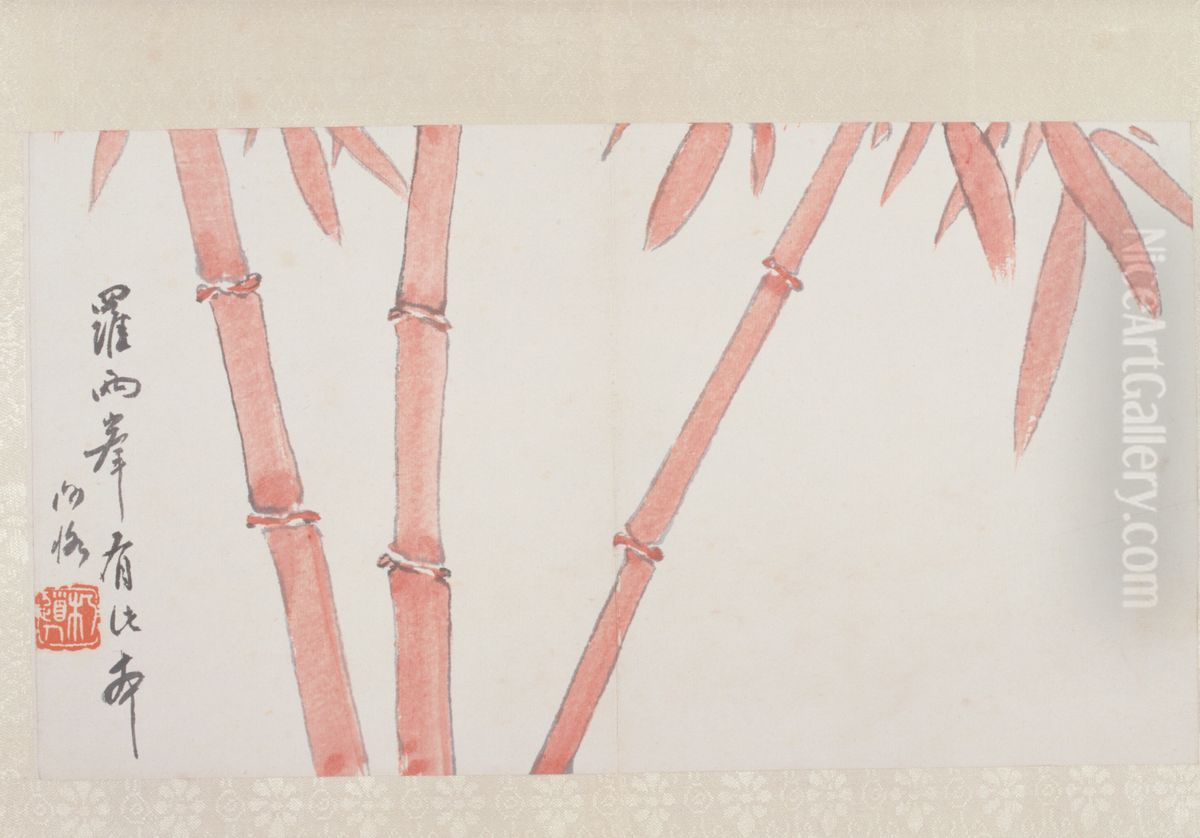 <<chen heng ke shan shui hua hui ce>> Oil Painting by Chen Shizeng