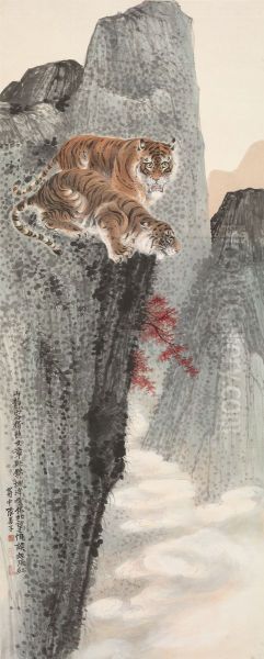 <<zhang ze hua hu zhou>> Oil Painting by Chang Shan-tse