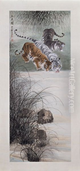 <<zhang ze san yi tu zhou>> Oil Painting by Chang Shan-tse