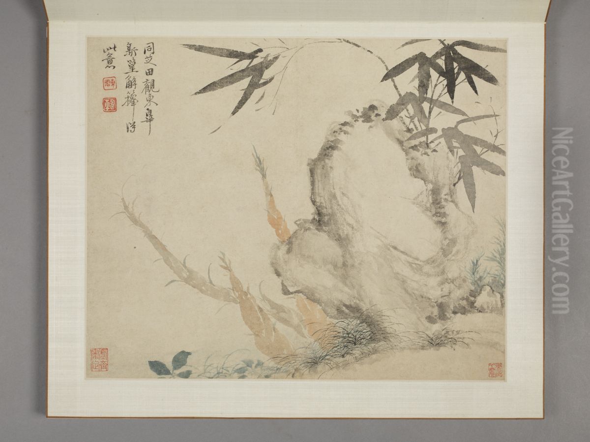 <<yun shou ping shan shui hua hui ce>> Oil Painting by Yun Shouping