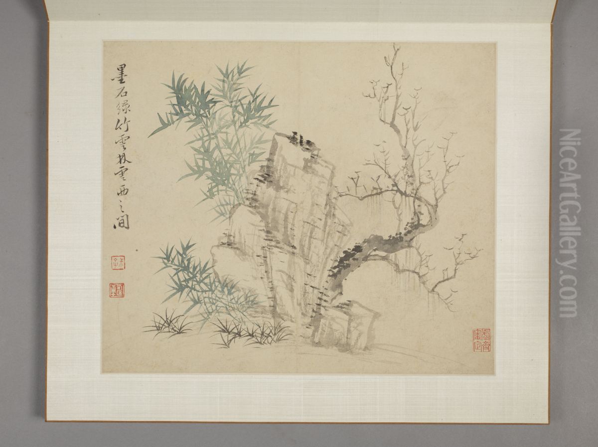 <<yun shou ping shan shui hua hui ce>> Oil Painting by Yun Shouping
