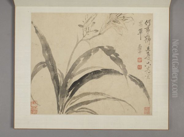 <<yun shou ping shan shui hua hui ce>> Oil Painting by Yun Shouping