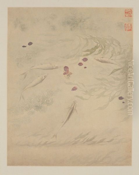 <<yun shou ping hua niao ce>> Oil Painting by Yun Shouping