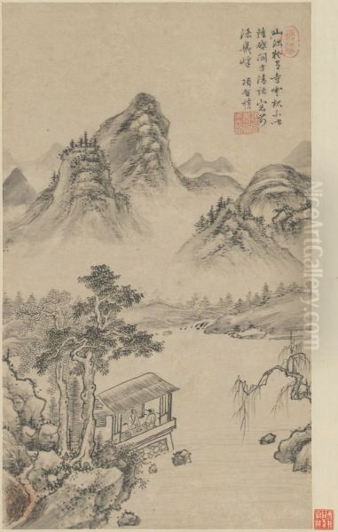 <<xiang sheng mo shan shui zhou>> Oil Painting by Xiang Shengmo