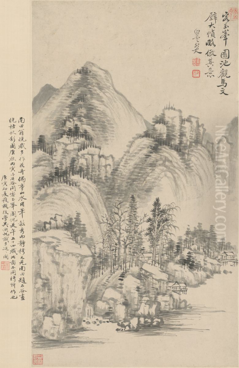 <<yun shou ping fang ma wan shan shui zhou>> Oil Painting by Yun Shouping