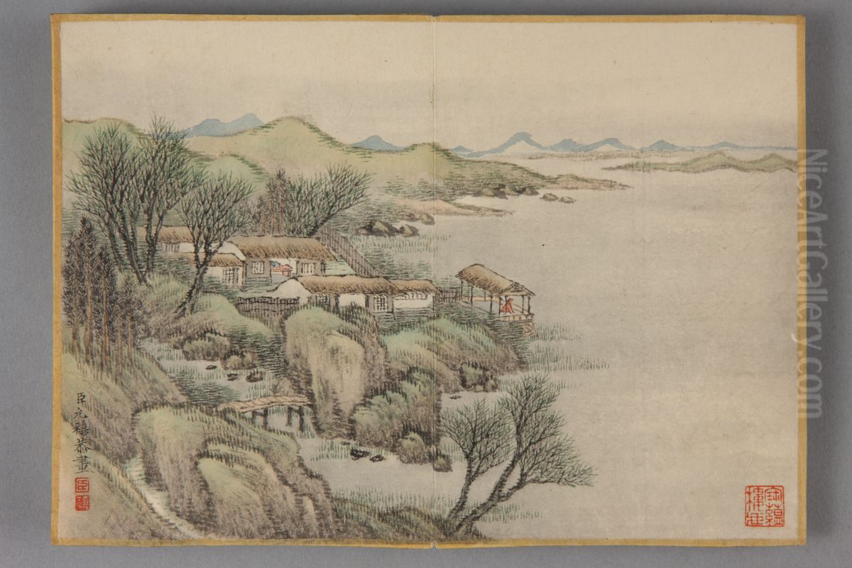 <<yun xi shan shui ce>> Oil Painting by Yunxi