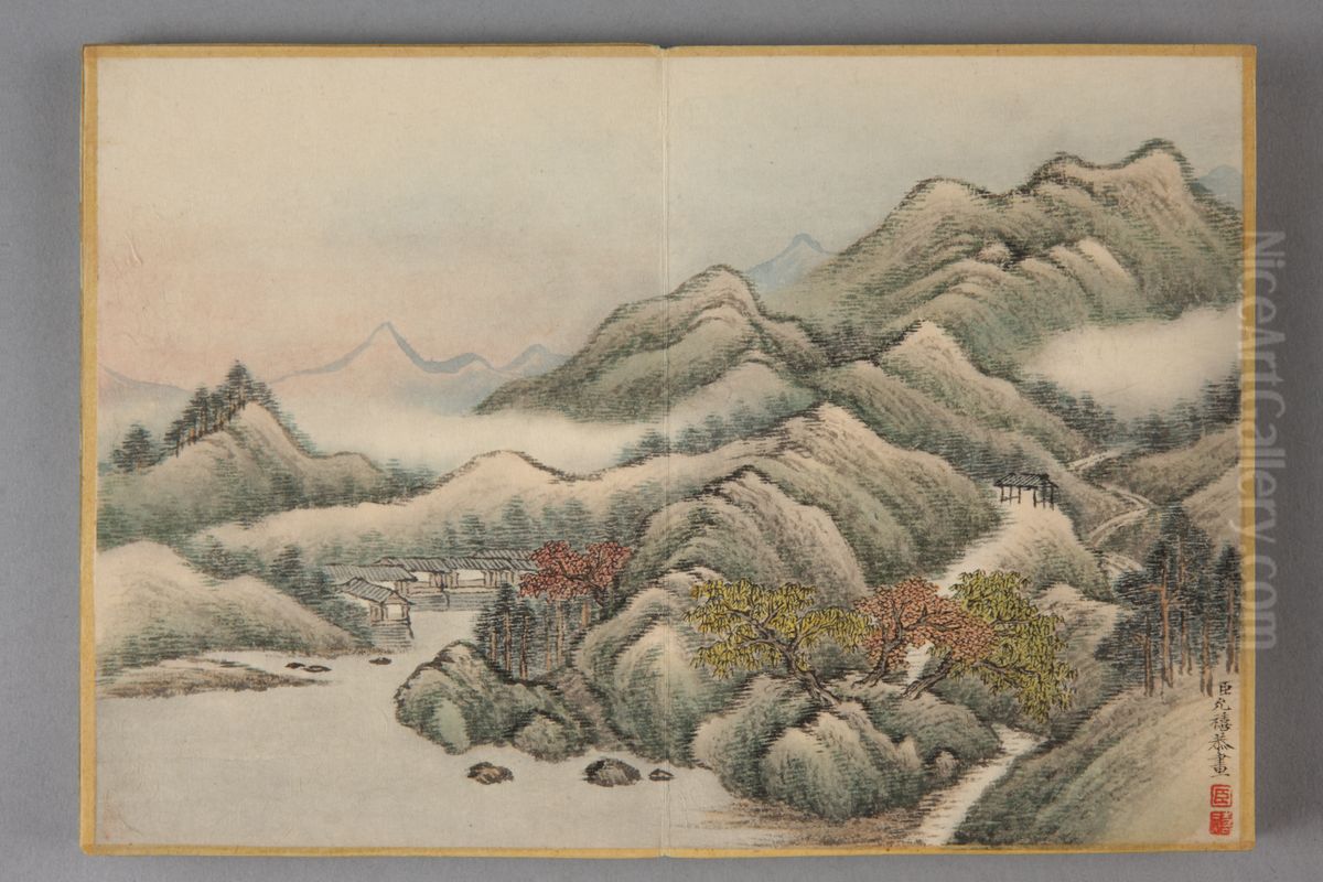 <<yun xi shan shui ce>> Oil Painting by Yunxi