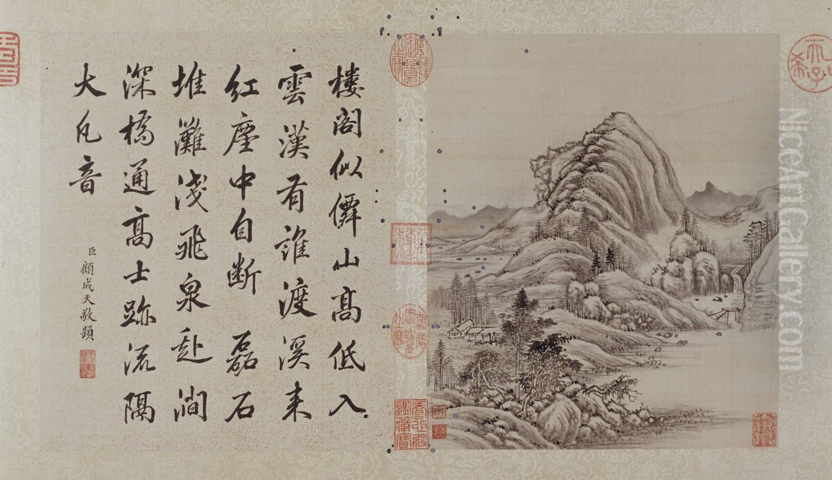 <<yun xi shan shui tu ce>> Oil Painting by Yunxi <<yun xi shan shui tu ce>> Oil Painting by Yunxi