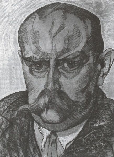 Portret Stanislawa Turowskiego Oil Painting by Stanislaw Ignacy Witkiewicz