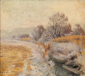 Landscape with a stream.