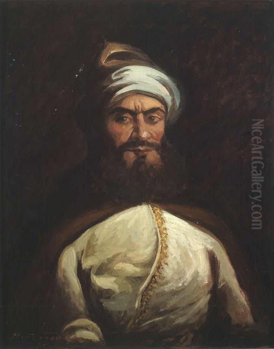 alamyr fkhr aldyn. Oil Painting by Moustafa Farroukh