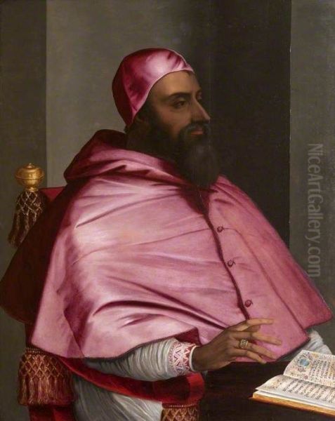 Pope Clement VII (1478-1534) Oil Painting by Sebastiano Del Piombo