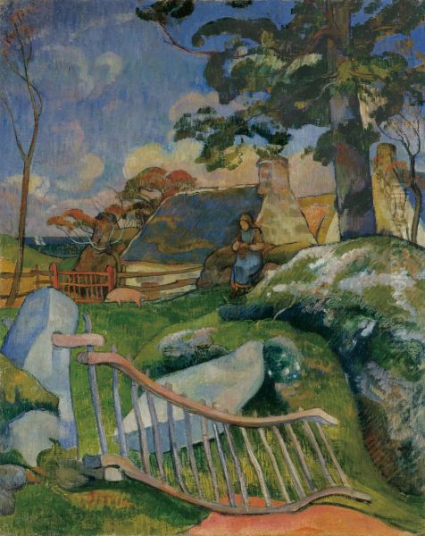 The Gate Oil Painting by Paul Gauguin