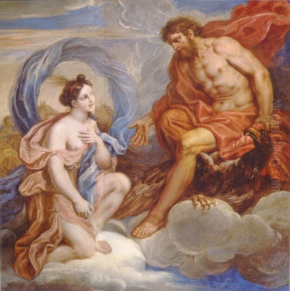 Iris and Jupiter Oil Painting by Michel Corneille the Younger