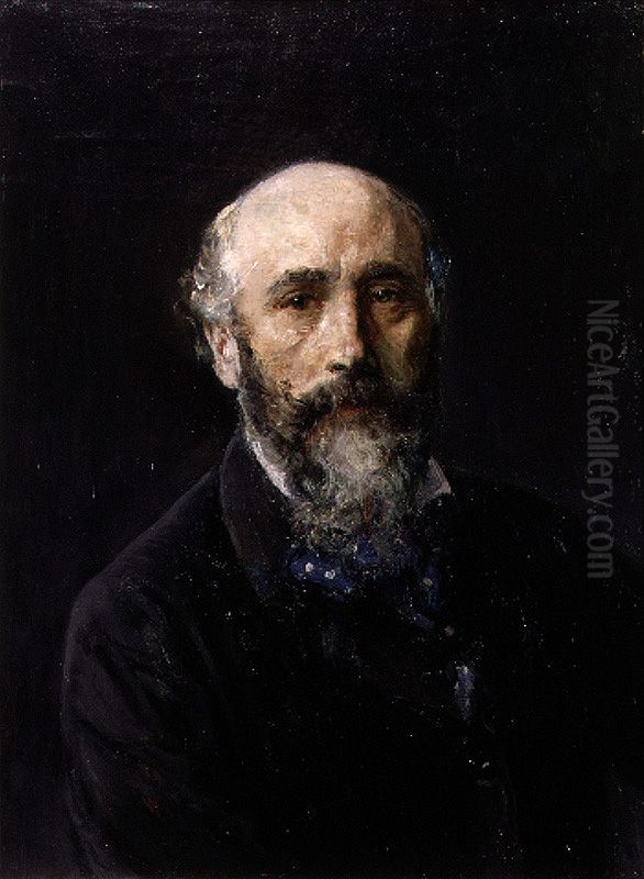 Self-portrait Oil Painting by Ignacio Pinazo Camarlench