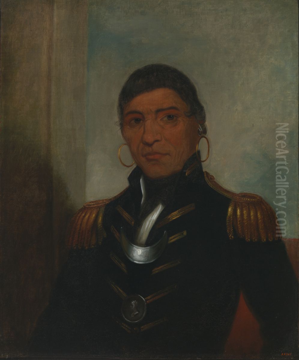 Big Buffalo (Chippewa) Oil Painting by Henry Inman