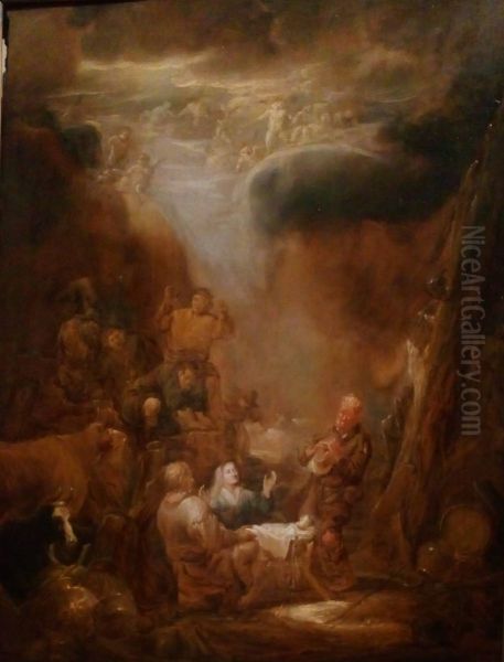 Adoration of the shepherds Oil Painting by Benjamin Gerritsz Cuyp