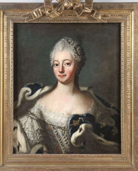 Portratt Oil Painting by Gustaf Lundberg