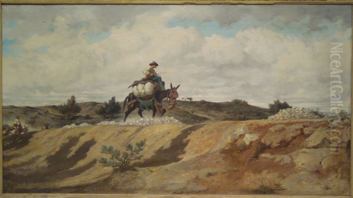 The Mule Skinner from Var, near Marseille Oil Painting by Emile Loubon The Mule Skinner from Var, near Marseille Oil Painting by Emile Loubon