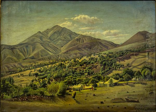 dwrnmay dhkdh amamh Oil Painting by Kamal-ol-molk