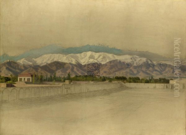 nmayy az kwhhay shmyran Oil Painting by Kamal-ol-molk