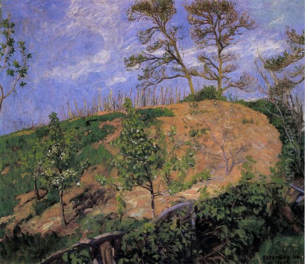 Landscape in Spring Oil Painting by Karoly Ferenczy