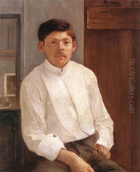 Portrait ofEde Kallos Oil Painting by Karoly Ferenczy
