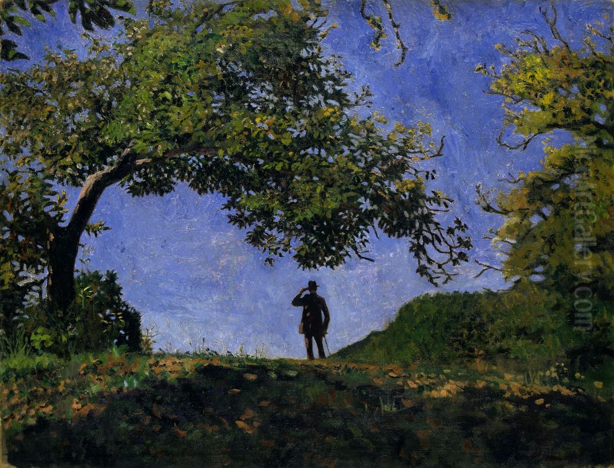 On the Hill-top Oil Painting by Karoly Ferenczy