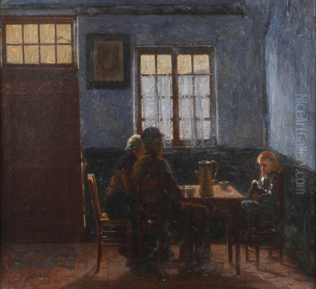 The young family Oil Painting by Fritz von Uhde