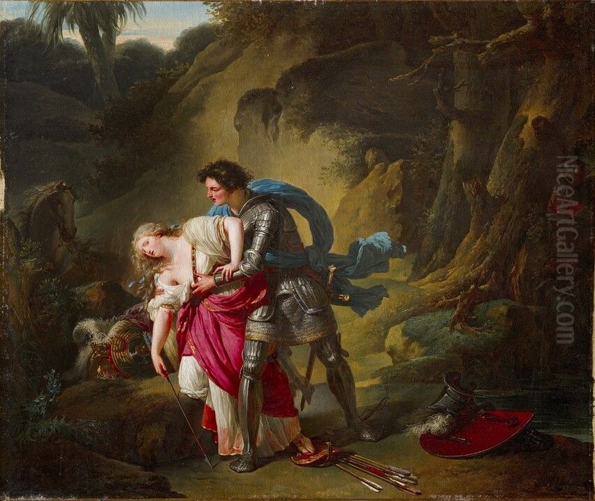 Renaud et Armide Oil Painting by Francois-Andre Vincent