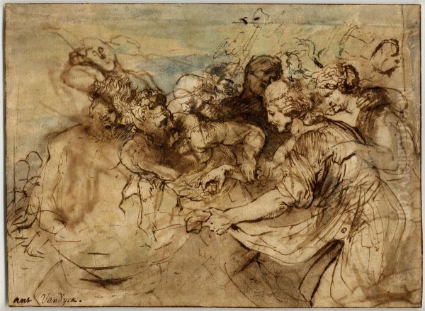 Bacchanal Oil Painting by Anthony Van Dyck