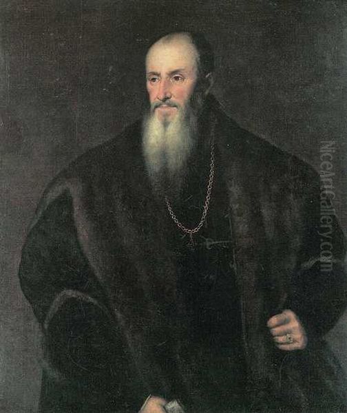 Portrait de Nicolas Perrenot de Granvelle Oil Painting by Titian