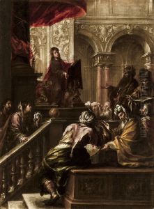 Jesus disputando con los doctores en el templo