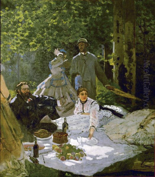 Le Dejeuner sur l'herbe Oil Painting by Claude Monet