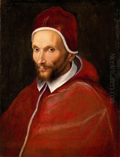 Ritratto di Urbano VII Oil Painting by Jacopino del Conte
