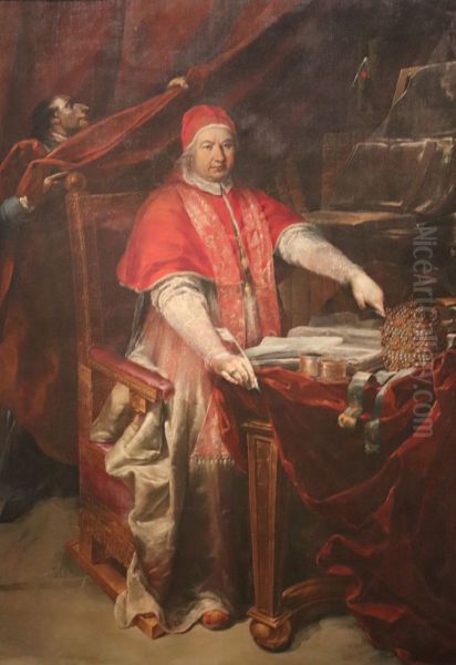 Ritratto di Benedetto XIV Oil Painting by Giuseppe Maria Crespi