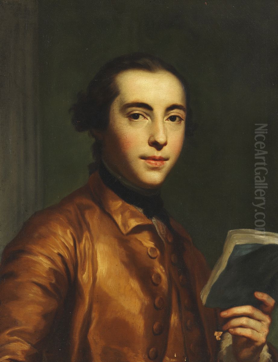 Portraet af Anton Raphael Mengs Oil Painting by Peder Als
