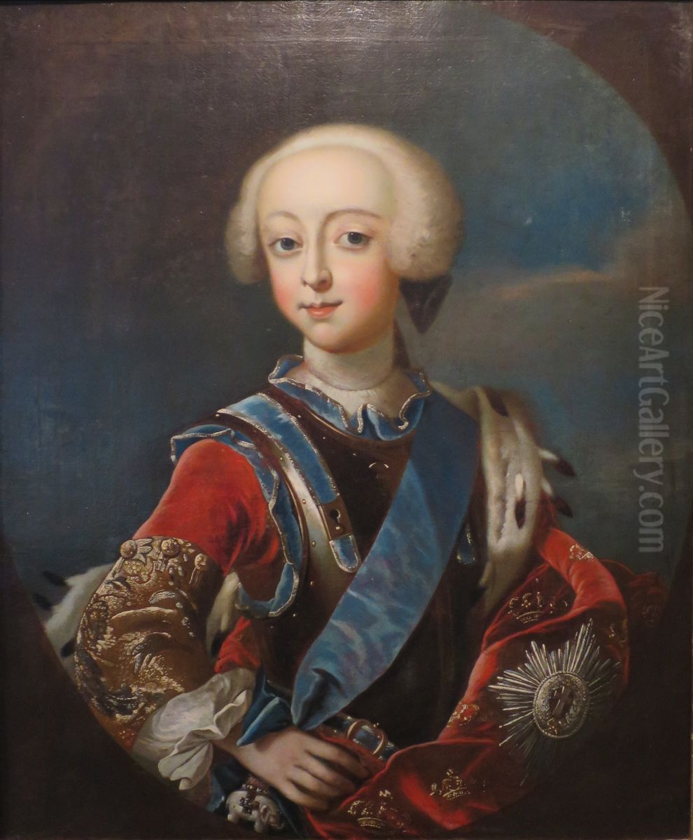 Christian VII as a Child Oil Painting by Peder Als