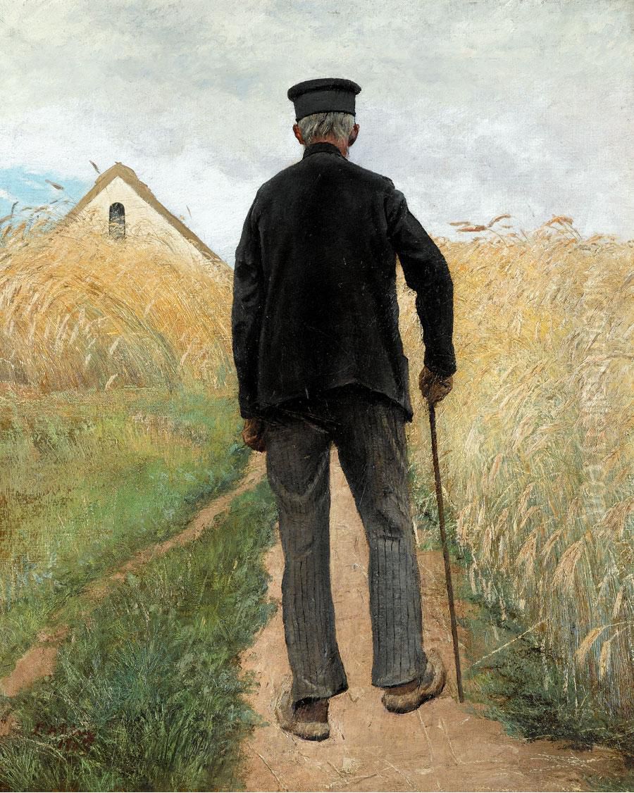 I Kornmarken. Oil Painting by Laurits Andersen Ring