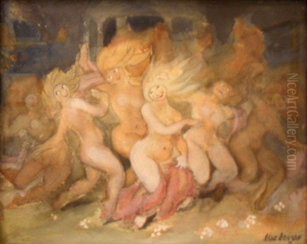 Favitska jungfrurna Oil Painting by Elsa Ericson